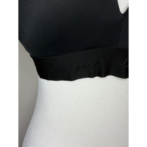 PINK Victoria’s Secret Wear Everywhere Wireless Push-up Bra 34D Black - Picture 2 of 7